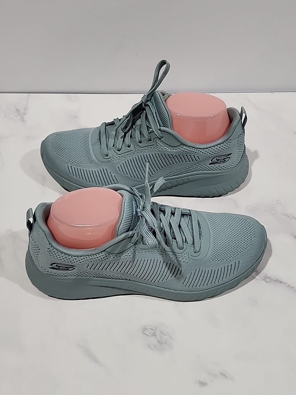 Skechers Bobs Memory Foam Women's Athletic Sneakers in Light Blue